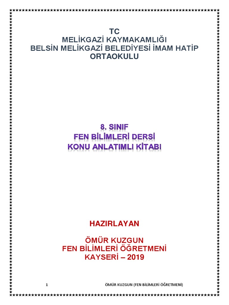 8 Fen Ozet Kitabi Pdf