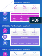 FF0352 01 90 Day Plan Template For Powerpoint
