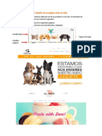Instrucciones para El Diseño de La Página Web en WIX