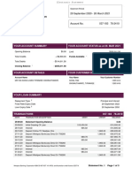 Fixed Home Loan Statement Summary