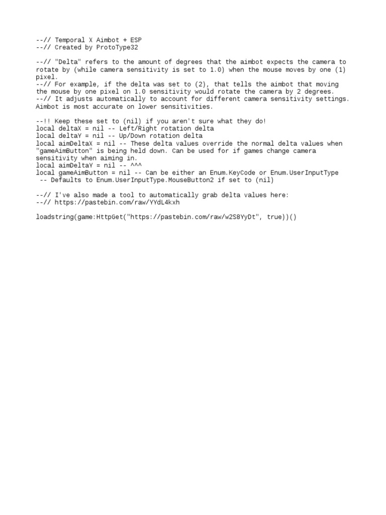 Temporal X Aimbot and ESP Guide | PDF | Teaching Methods & Materials ...