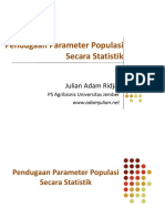 Pendugaan Parameter Populasi Secara Statistik(Jurnal)