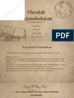 Ppt Masalah Kependudukan