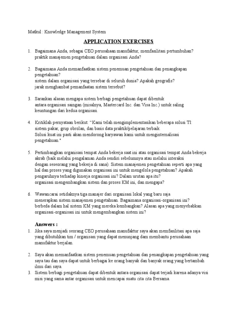 Strategi Manajemen Pengetahuan Efektif | PDF