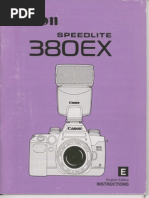 Canon 380EX Flash Owner's Manual - View