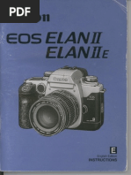 Canon Elan IIe owner's manual