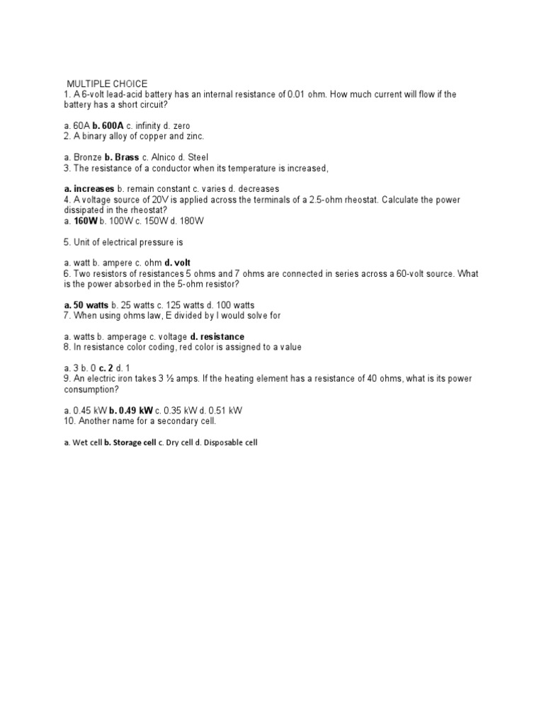 A. Increases B. Remain Constant C. Varies D. Decreases | PDF | Science ...