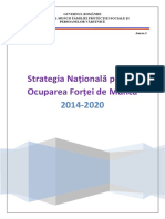 Strategia Națională Pentru Ocuparea Forței de Muncă 2014-2020