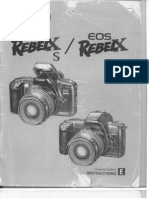 Canon EOS Rebel Xs - 35mm SLR Owner's Manual