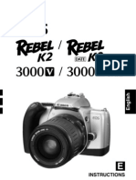 Canon Rebel K2 - 35mm SLR Camera Owner's Manual