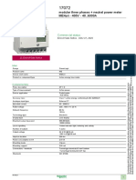 Product Data Sheet: Modular Three Phases + Neutral Power Meter ME4zrt - 400V - 40..6000A