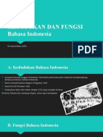 KEDUDUKAN DAN FUNGSI Bahasa Indonesia