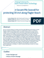 Low Impact Secant-Pile Seawall For Protecting SR-A1A Along Flagler Beach