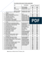 Rate List of 2011 (Physical Lab)
