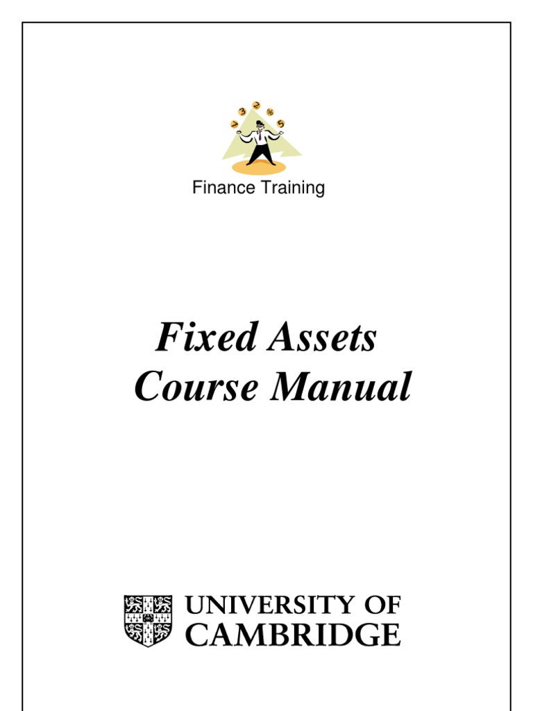 Fixed Assets Course Manual Guide | PDF