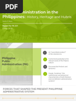 PA 201 Report - Public Administration in The Philippines