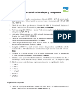 Tema 2 Ejercicios Capitalización Simple y Capitalización Compuesta