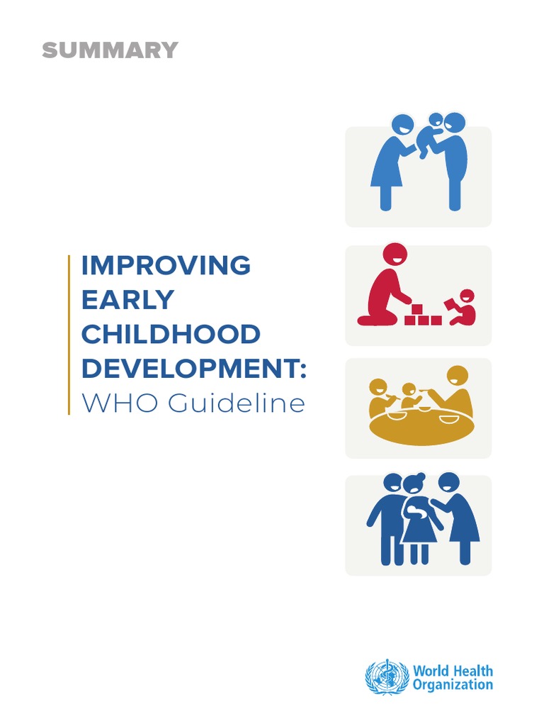 Improving Early Childhood Development:: WHO Guideline | PDF | Child ...