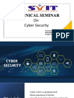 Technical Seminar: On Cyber Security