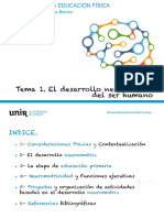 Tema 1. El Desarrollo Neuromotriz Del Ser Humano