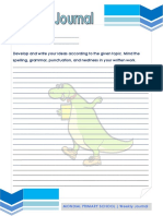 Date: - Name: - Develop and Write Your Ideas According To The Given Topic. Mind The Spelling, Grammar, Punctuation, and Neatness in Your Written Work