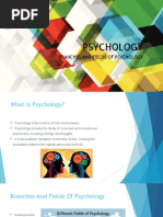 Branches and Fields of Psychology