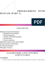 Lecture 4-Programming With Matlab