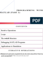 LECTURE 5: PROGRAMMING WITH MATLAB (PART 2