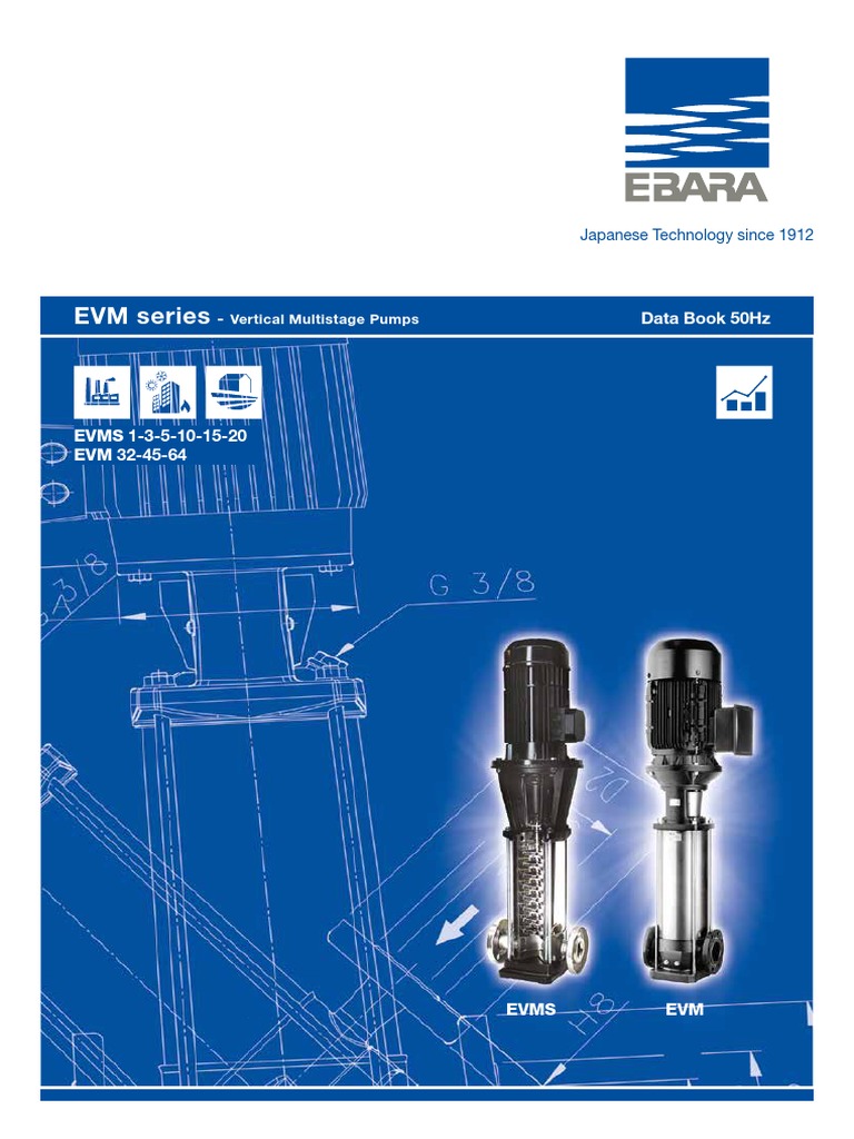 Ebara Booster Pump EVM Series PDF Pump Mechanical Engineering