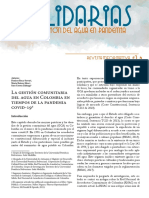 Gestion Comunitaria Del Agua en Colombia