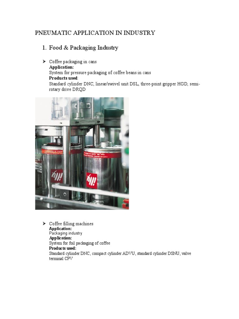 Pneumatic Application in Industry