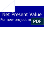 Net Present Value: For New Project Managers