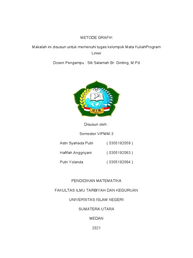 Kelompok 1 Program Linier | PDF