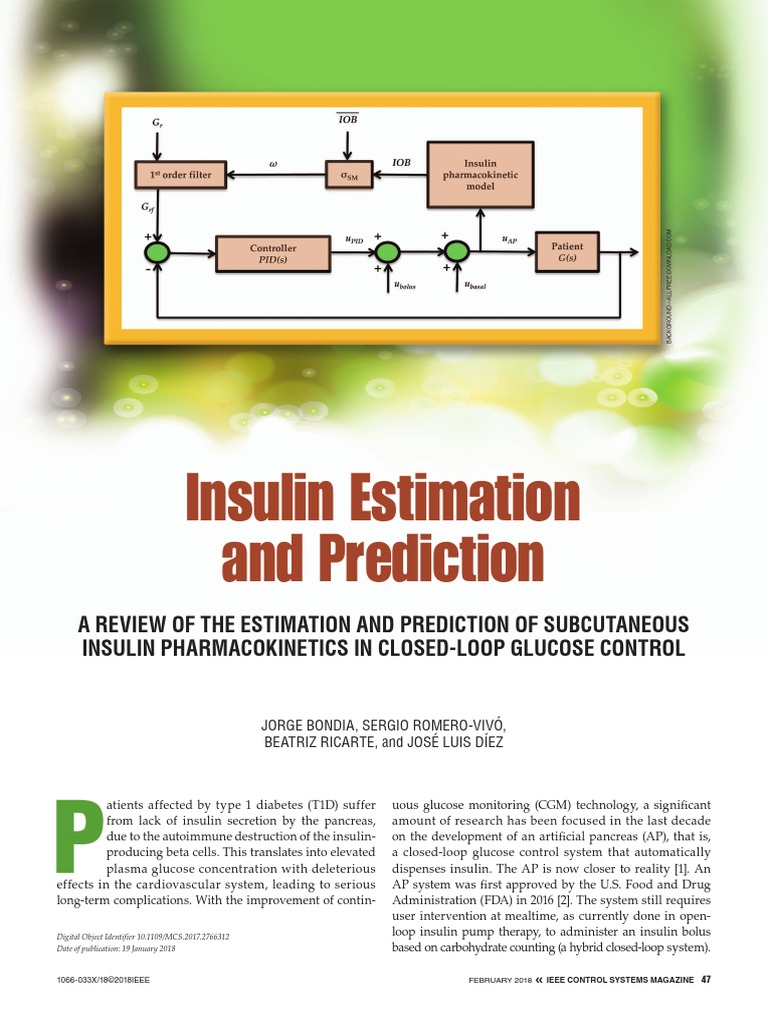 Insulin Estimation and Prediction | PDF | Insulin | Kalman Filter