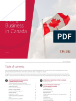 Osler Doing Business in Canada