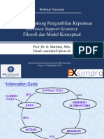 Sistem Pendukung Pengambilan Keputusan (Decision Support Systems) : Filosofi Dan Model Konseptual