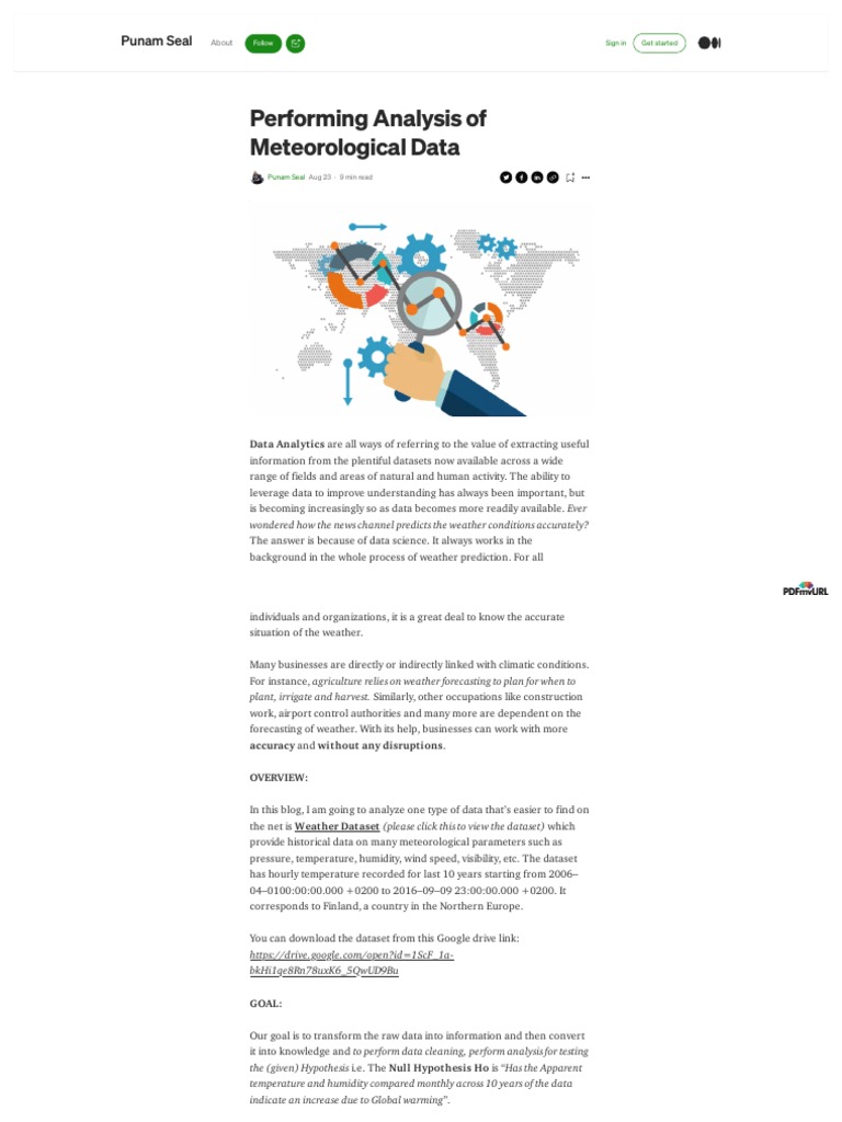 Meteorological Data Analysis Guide | PDF | Weather | Weather Forecasting
