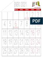 Calendarios Infantiles 2021 Con Festivos