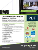 Tripleplay Interactive IPTV Portal For Healthcare