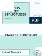 Lesson 6 Various Market Structures