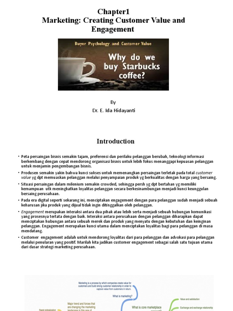 Chapter 1 Marketing Creating Customer Value And Engagement Pdf