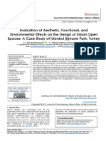 Evaluation of Aesthetic, Functional, and Environmental Effects On The Design of Urban Open Spaces: A Case Study of İstanbul Şişhane Park, Turkey
