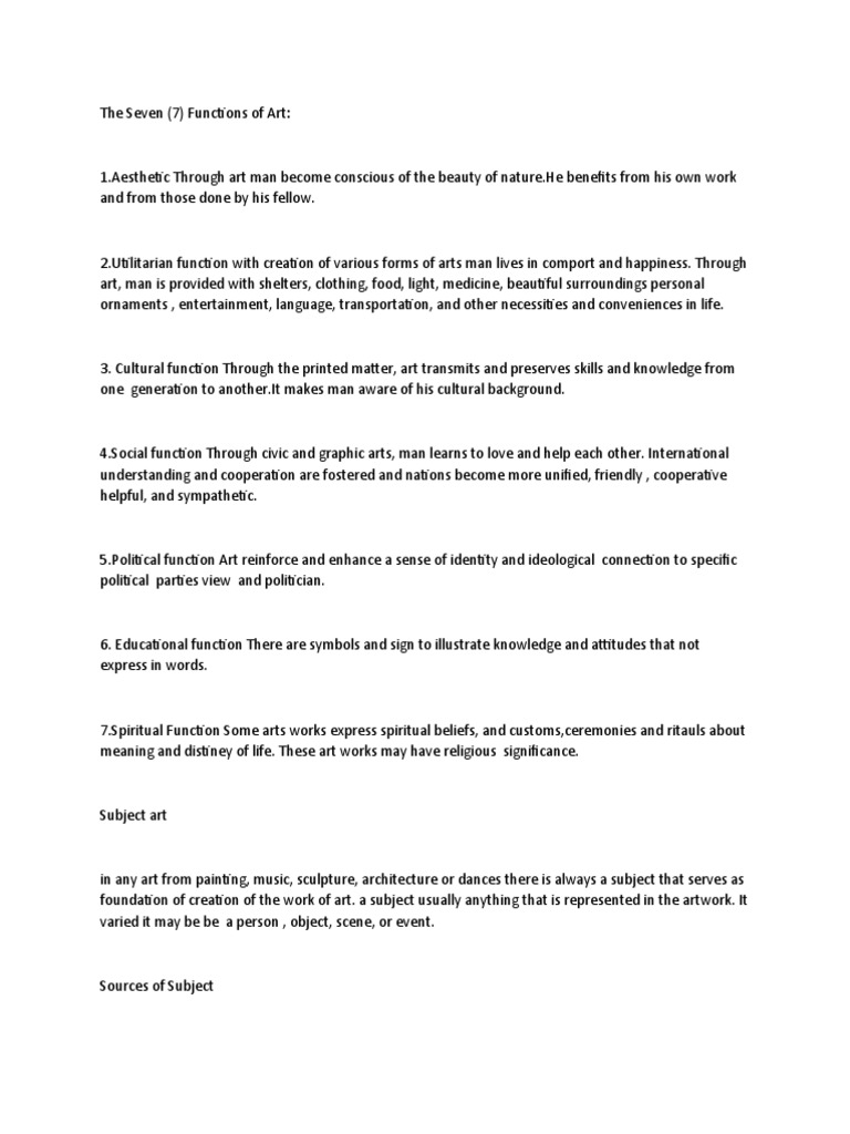 ART | PDF | Social Science | Art