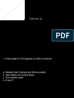 Drill Point Angles and Twist Drill Specifications