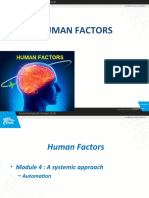 Human Factors Module on Automation and Threat Management