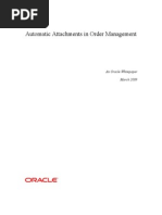 Automatic Attachment in Order Management