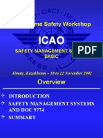 Aerodrome Safety Workshop ICAO Safety Management System Basic