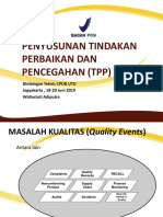 Penyusunan Tindakan Korektif Dan Tindakan Preventif