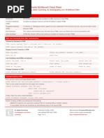 Oracle Multitenant Cheat Sheet: by Via