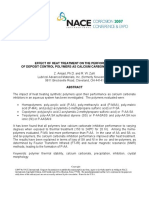 The Effect of Heat Treatment on the Performance of Deposit Control Polymers as Calcium Carbonate Inh